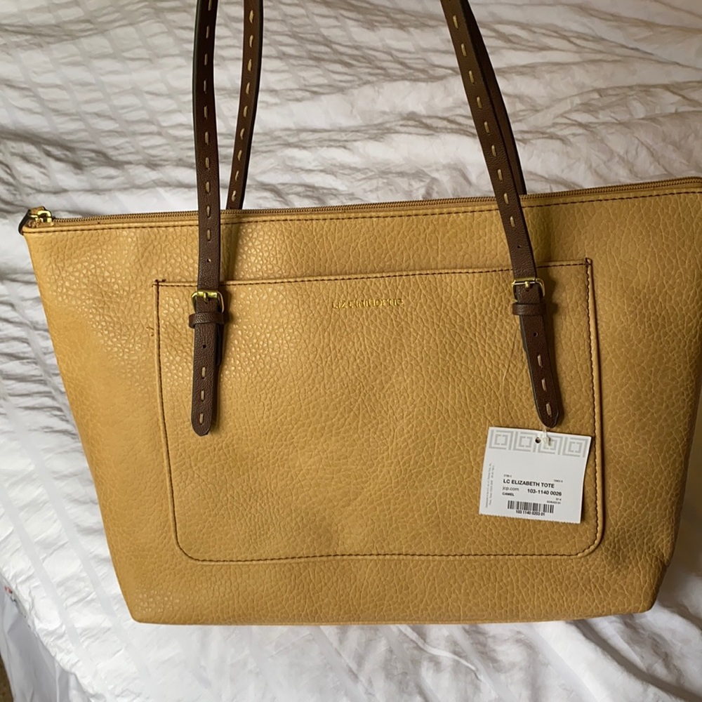 Liz Claiborne Camel Tote Purse